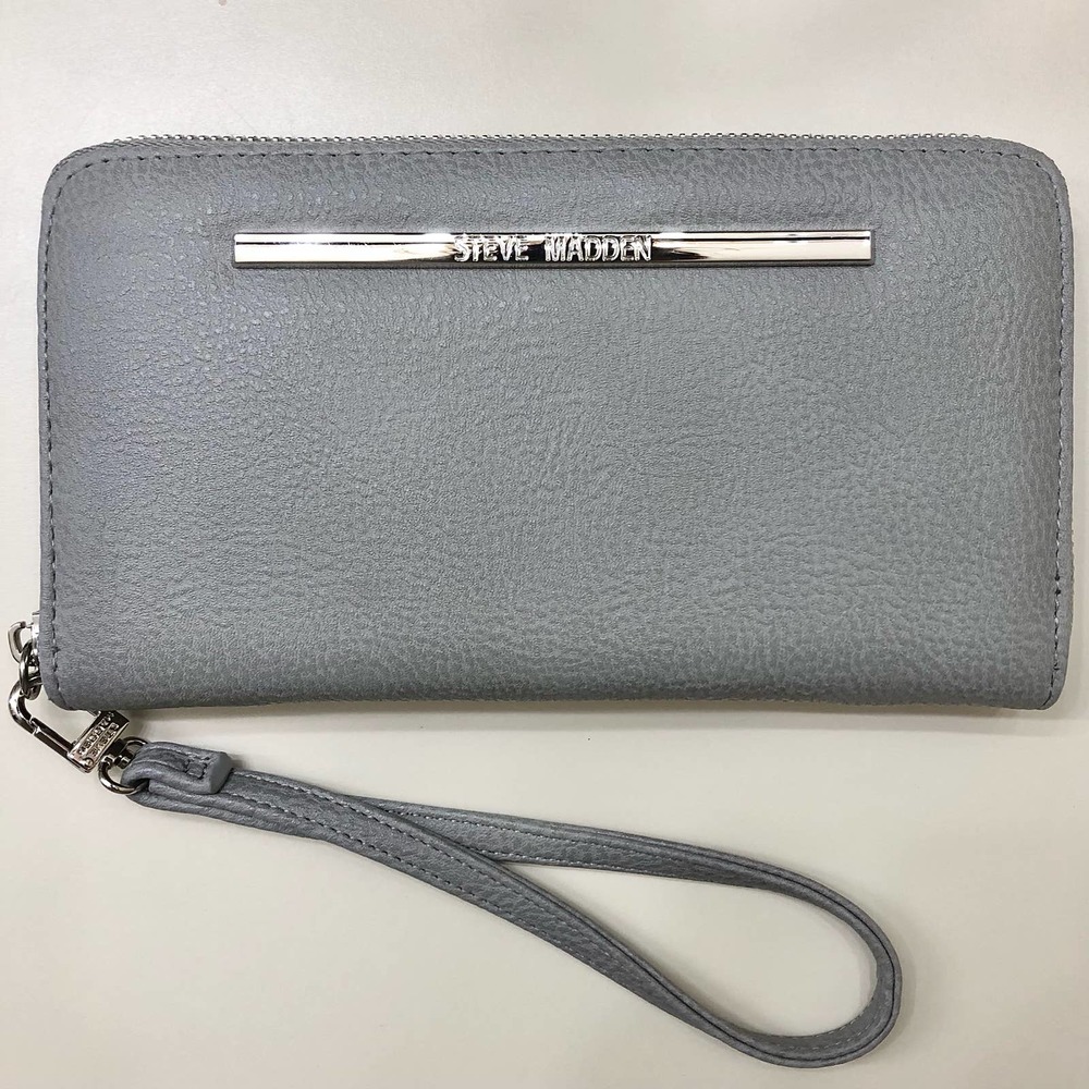 Steve Madden Grey Clutch Wallet